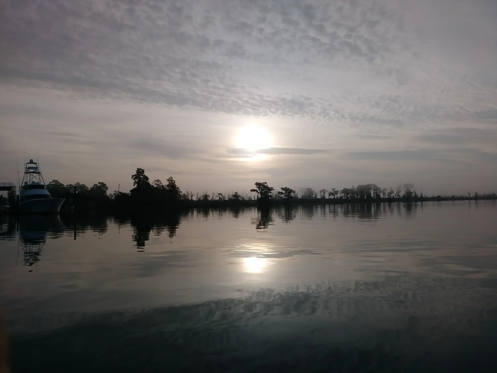 Grand Isle water and marina shoreline in Southeast Louisiana